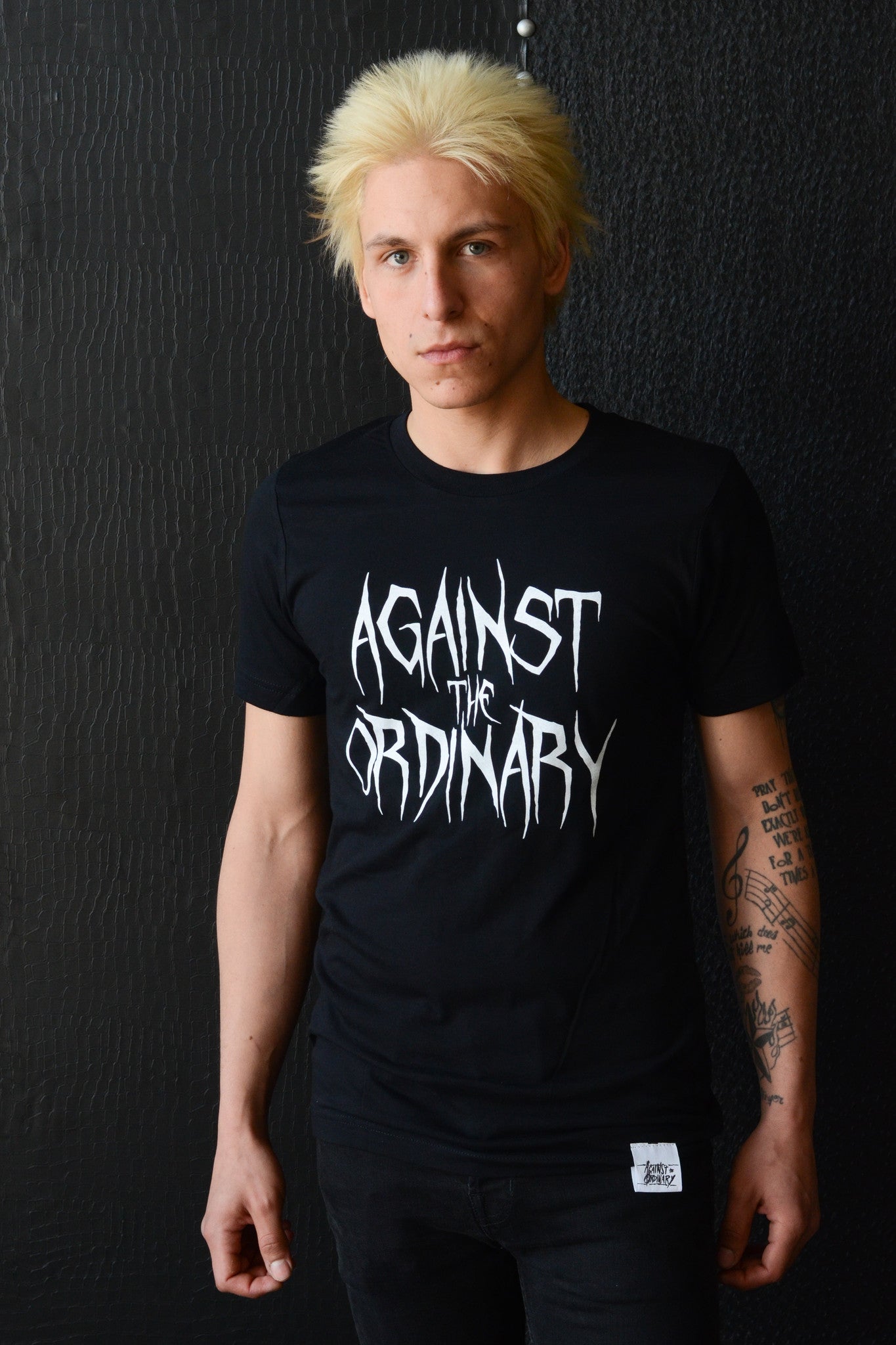 Against the Ordinary Print Short Sleeve Men's Tee with METAL Graphic