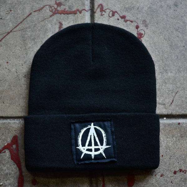 ATO Logo Black Beanie with Black Stitched Label