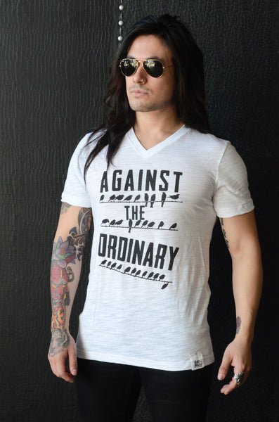 "Birds" Graphic Men's Tee w/hand Stitched Detailing