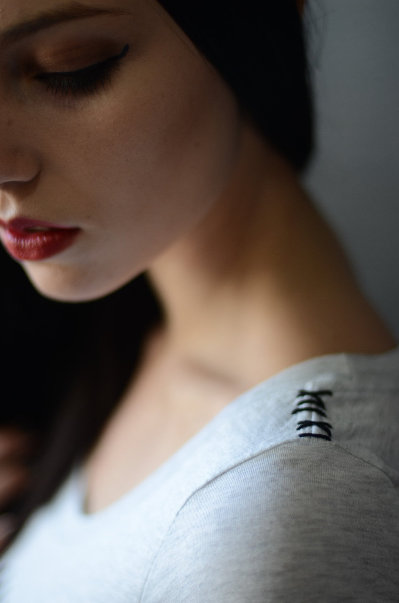 "Birds" Graphic Women's Tee w/hand Stitched Detailing